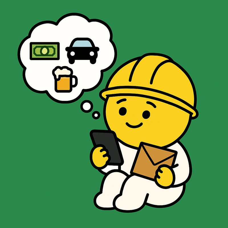 근로장려금을 받으면 무엇을 할 지 계획을 세우는 근로자