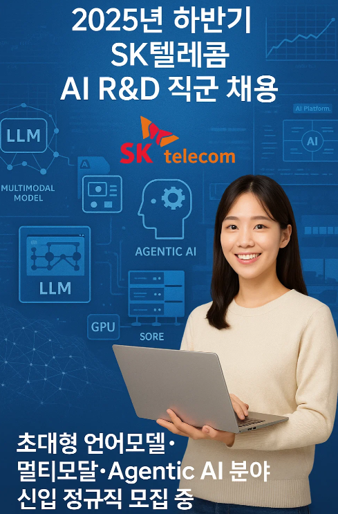 2025년 하반기 SK텔레콤 AI R&amp;D 직군 채용