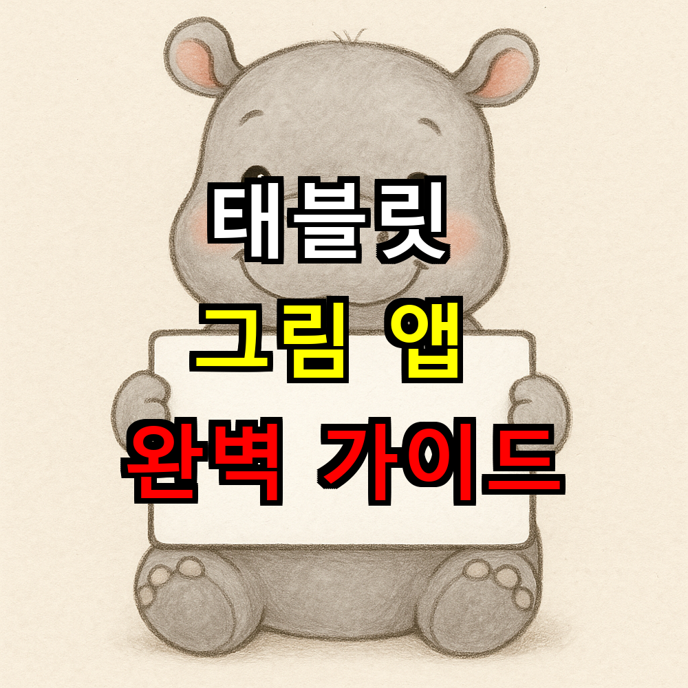 태블릿 그림 앱 완벽 가이드