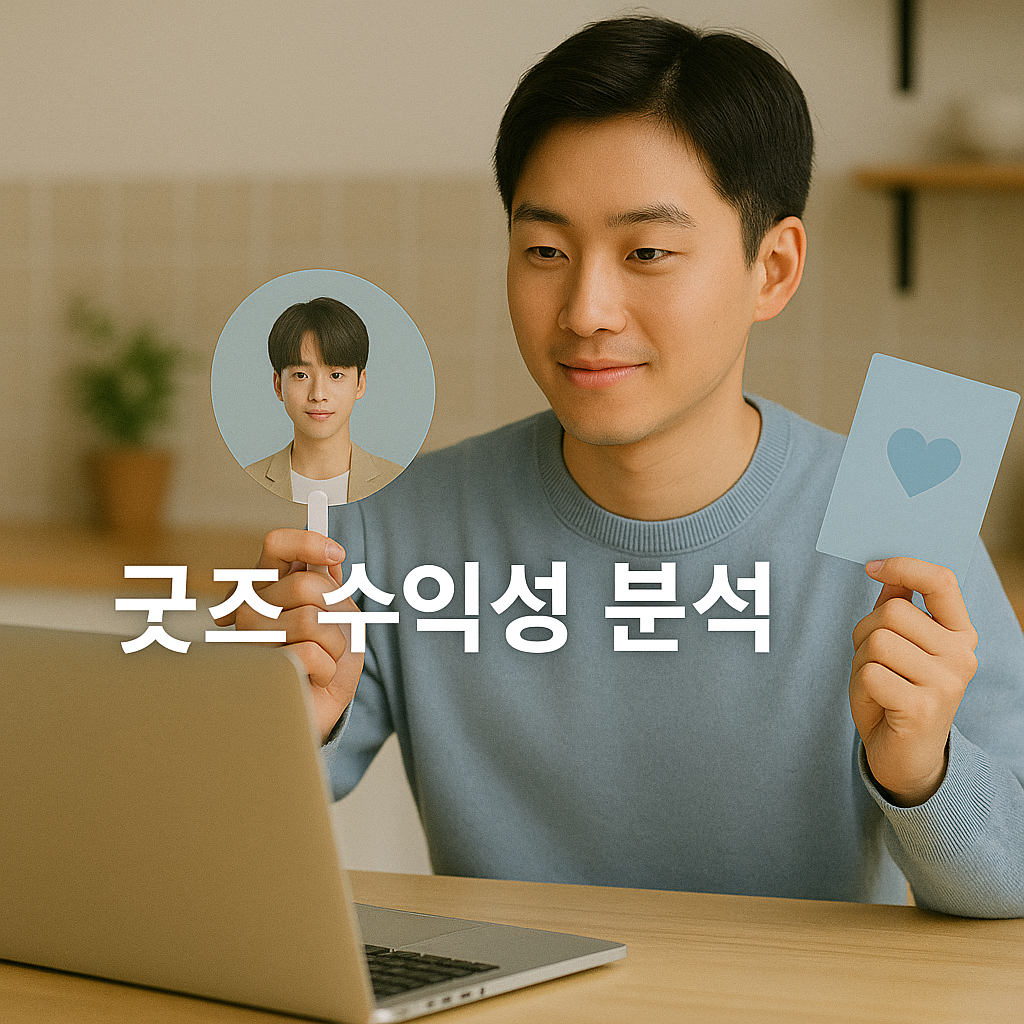 굿즈 수익성 분석 관련 이미지