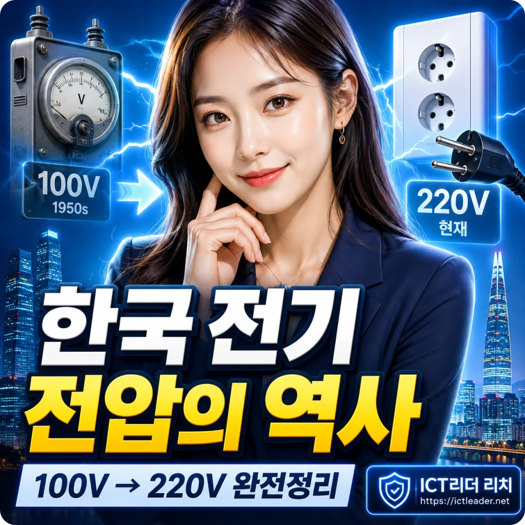 한국 전기 전압의 역사 100V에서 220V까지 완전정리 대표 썸네일