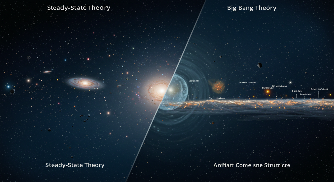 정상 우주론: 빅뱅에 밀려난 우주 '영원불멸' 가설