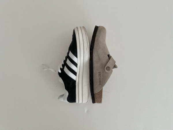 버켄스탁-보스턴-네로우-사이즈-팁-아디다스-삼바-가젤-볼드-나이키-줌보메로-컨버스-어그-크록스-크기-비교