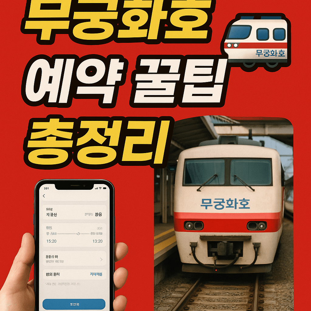 &quot;무궁화호 예약 꿀팁 총정리 🚆&quot;