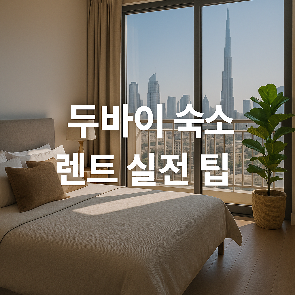 두바이 숙소 저렴하게 렌트하는 실전 팁