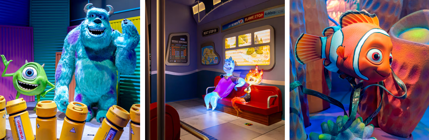 &quot;문도 픽사 전시회 전경, 몬스터 주식회사 소울 엘리멘탈 니모를 찾아서 캐릭터 체험존, 서울 가족 전시회 추천&quot;