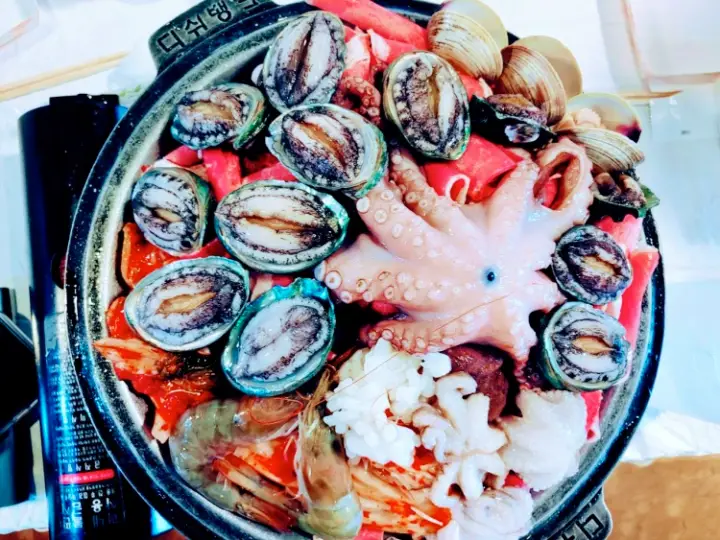 신의한수 맛의결정타 여수 돌문어 삼겹 해물 갓김치 삼합 맛집 여수 이순신광장 맛집 정보
