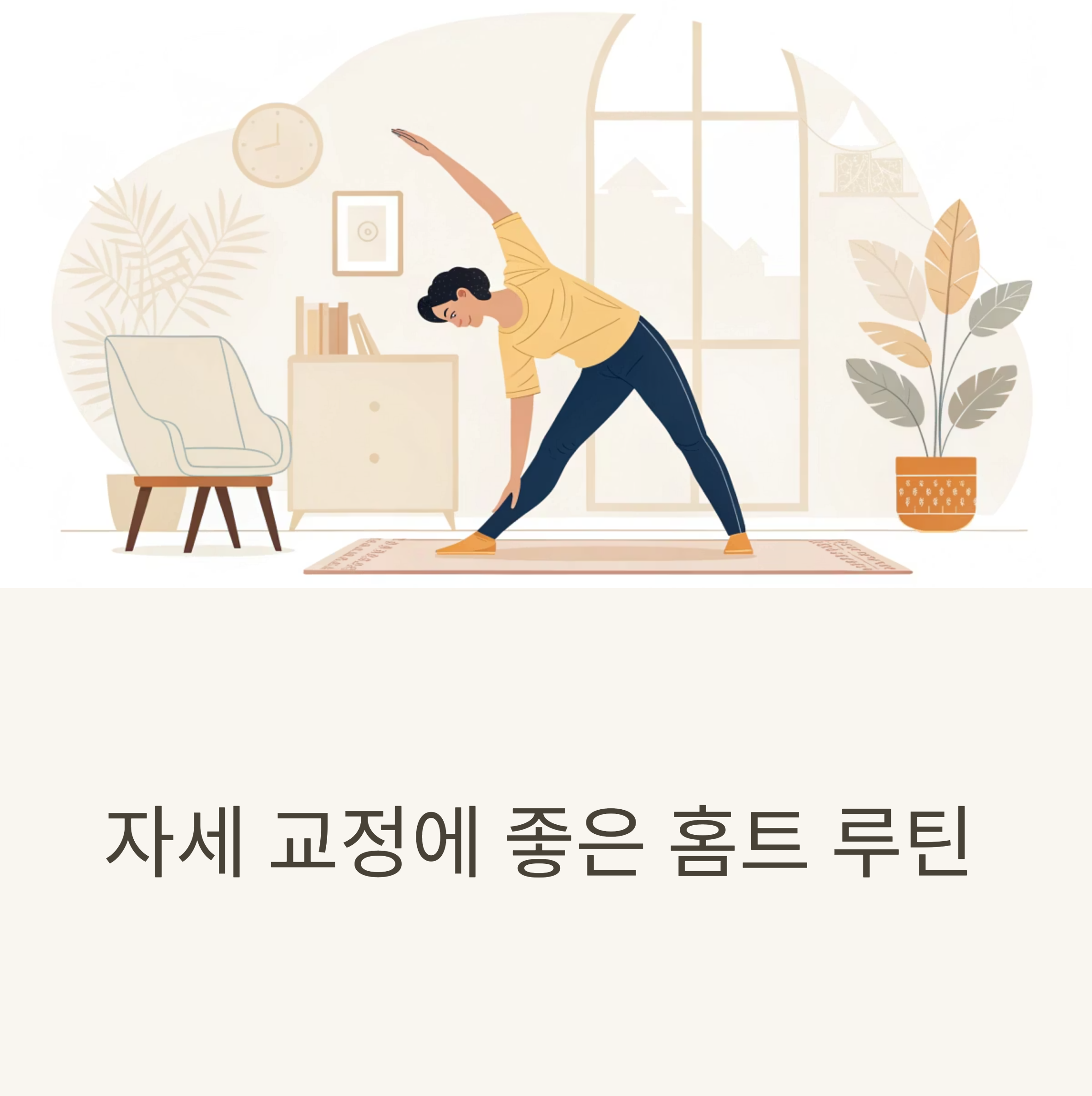 자세교정에 좋은 홈트