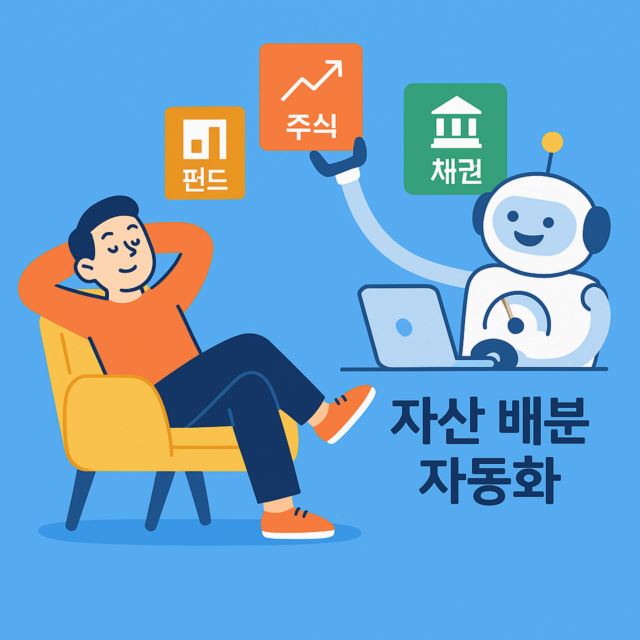 자산 배분 자동화 일러스트