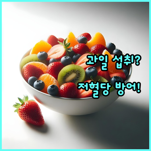 당뇨 다이어트 중 과일 섭취량과 저혈..