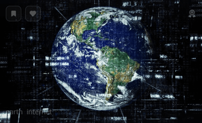 IP주소 위치 추적과 관련된 컴퓨터 네트워크를 표현한 그림