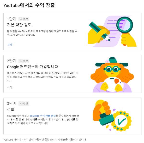 유튜브 채널 수익창출 신청 조건 및 절차