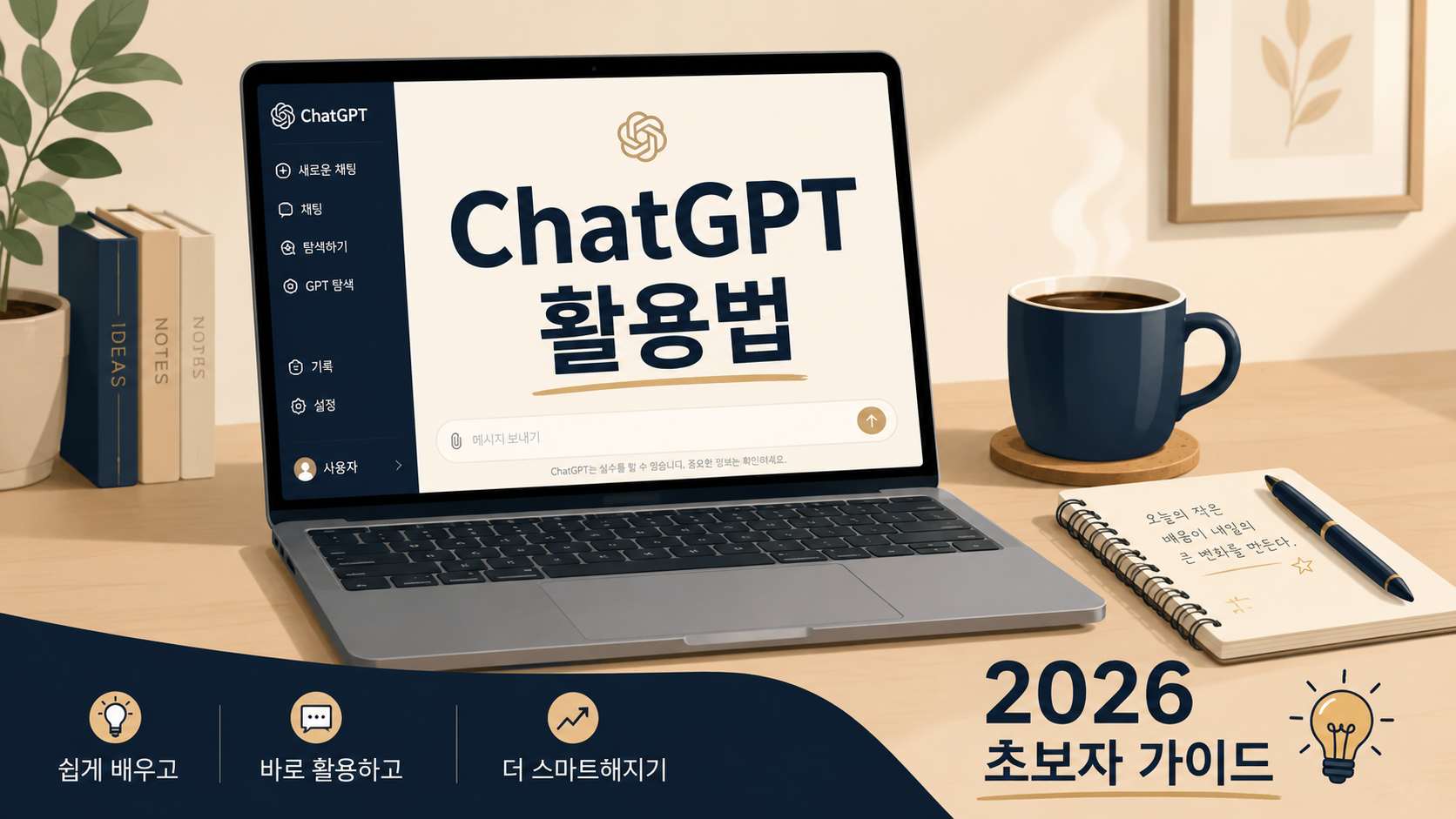 ChatGPT 활용법 완벽 정리, 초보자도 30분이면 따라하는 5가지 방법 (2026 최신)