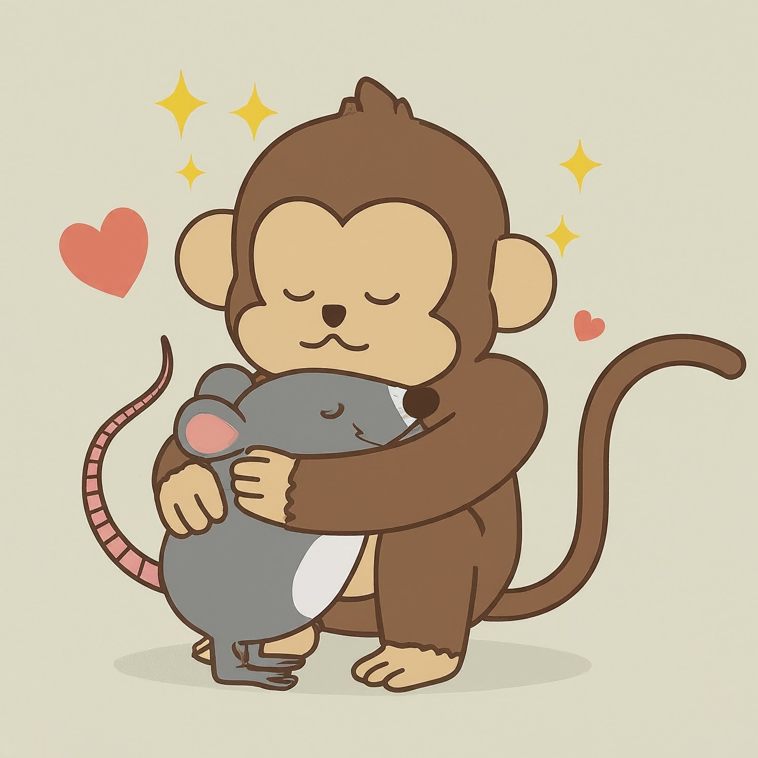 원숭이와 쥐