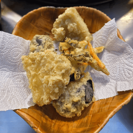 오달이분식 고구마튀김, 김말이, 야채튀김