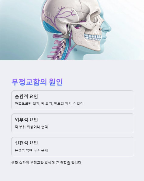 부정교합의 원인