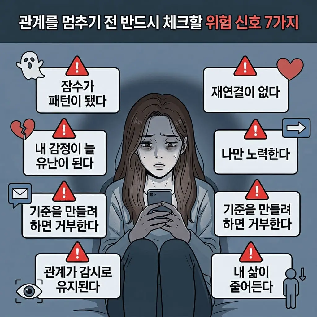 회피형과 관계를 멈추기 전에 체크해야 할 사항 7가지