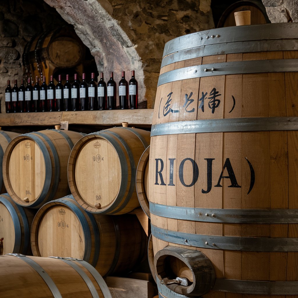 리오하 와인 오크통
