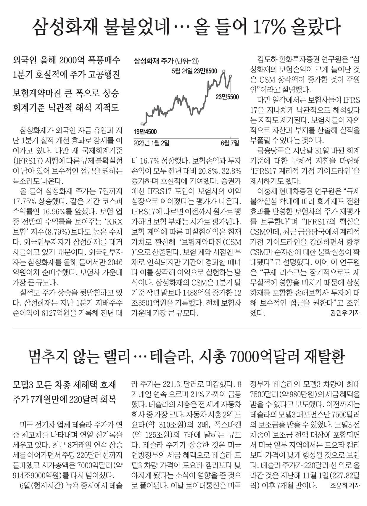 6월 8일 목요일 신문스크랩8
