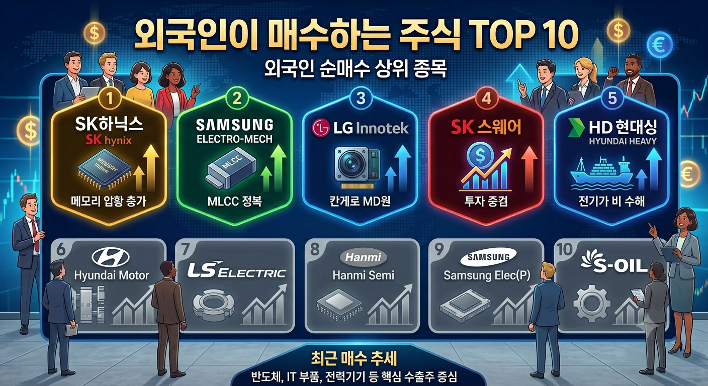 외극인이 매수한TOP 10