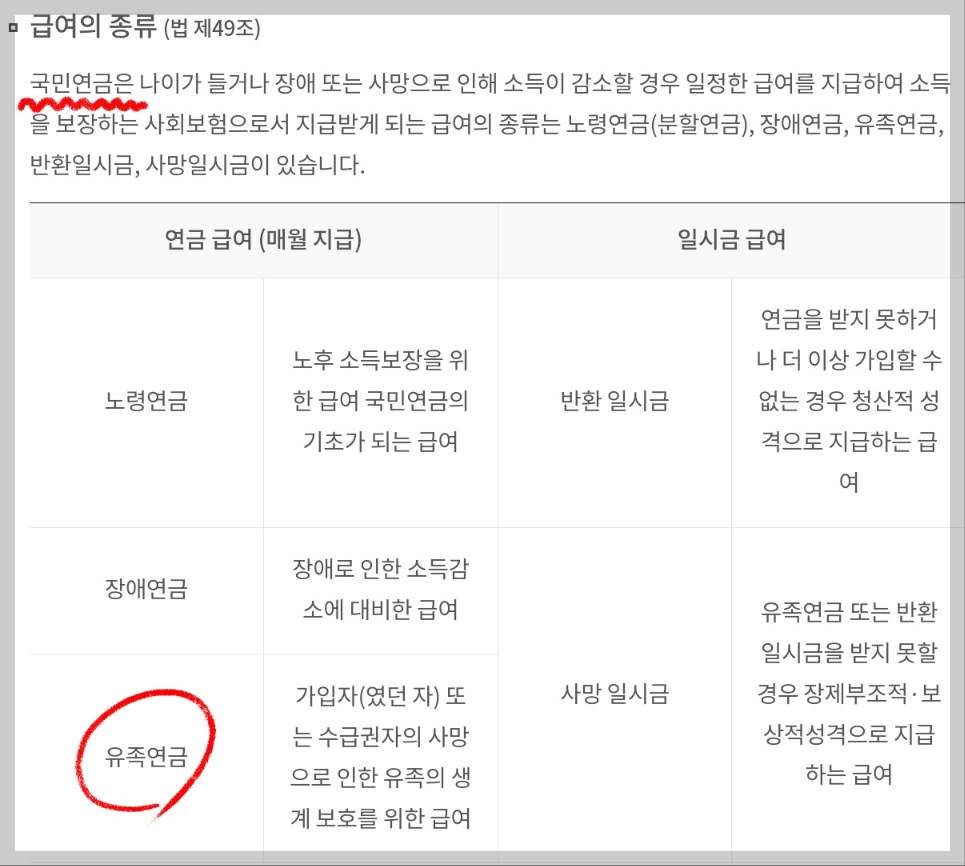 국민연금 유족연금