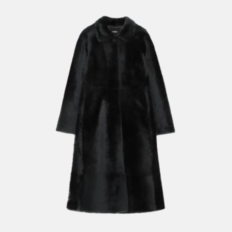 마쥬 23FW 양가죽 무스탕 롱 코트 JHW83F6