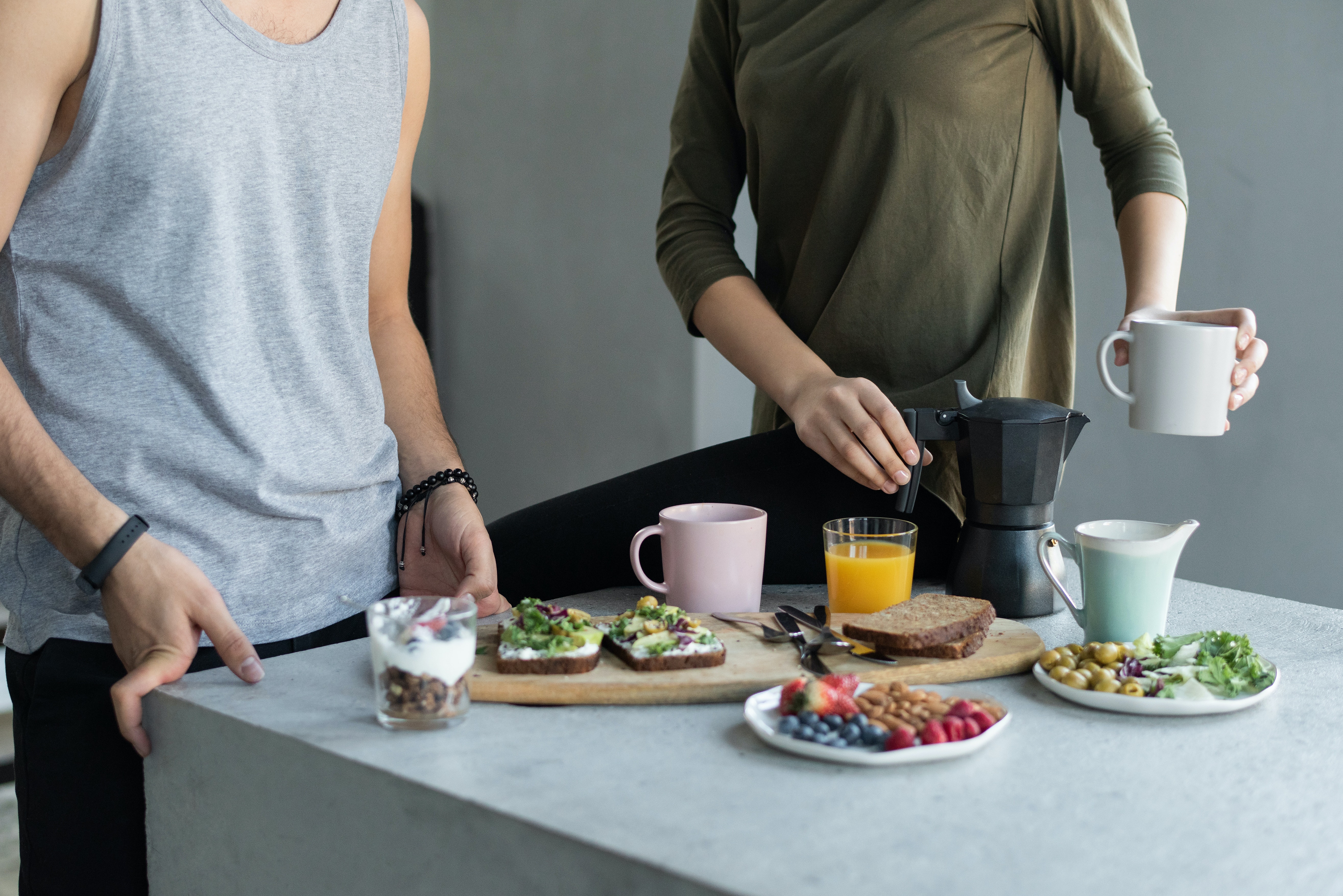 아보카도 오픈 샌드위치 레시피 토스트 스프레드 바질 페스토 다이어트