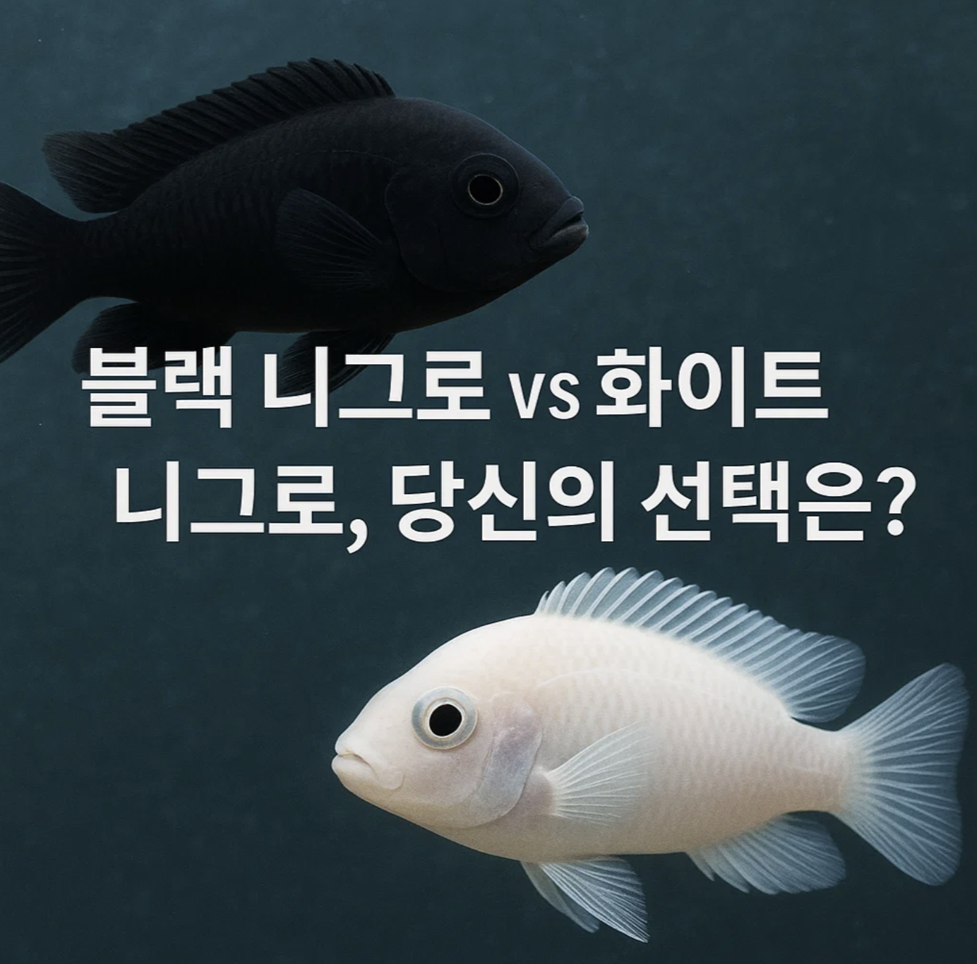 블랙 니그로 vs 화이트 니그로, 당신의 선택은?
