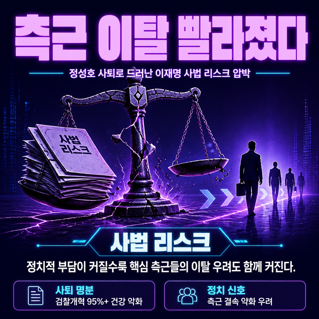 측근 이탈 빨라졌다