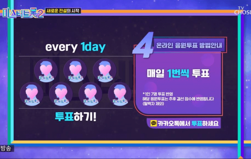 미스터트롯2 투표방법
