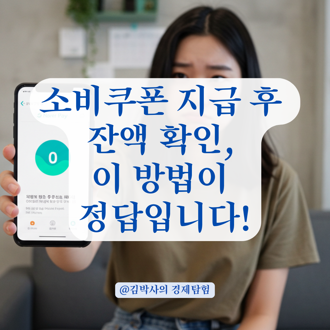 Npay 머니카드로 소비쿠폰 신청했는데 잔액이 안보인다면 확인 방법 총정리.