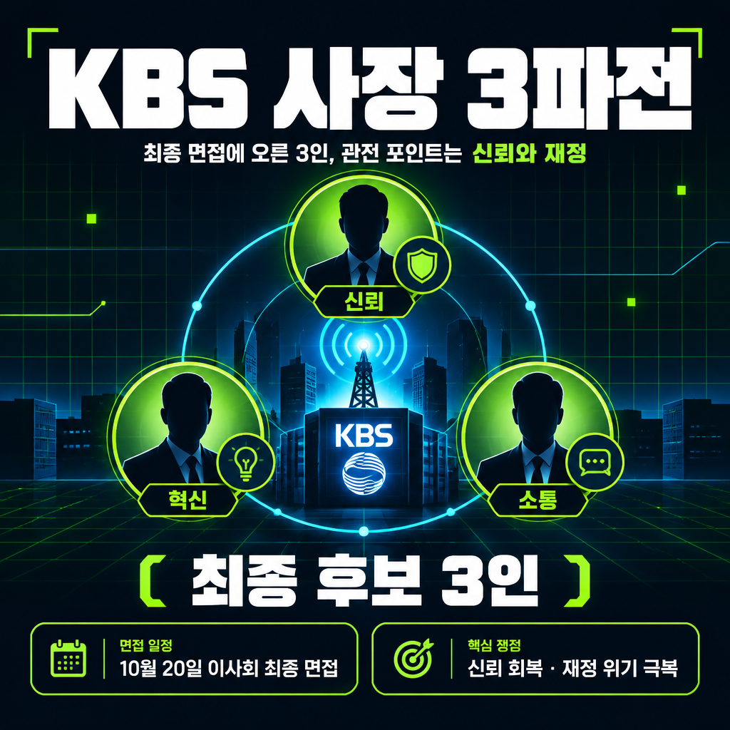 KBS 사장 3파전