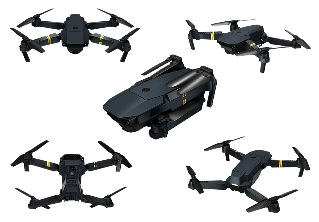 최신 무인 드론 풍경