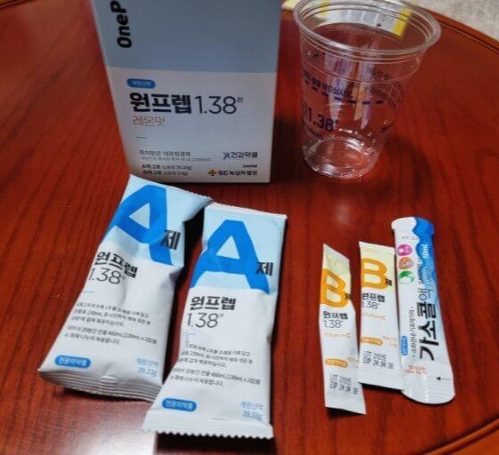 원프렙 1.38 산 대장내시경약 복용법 