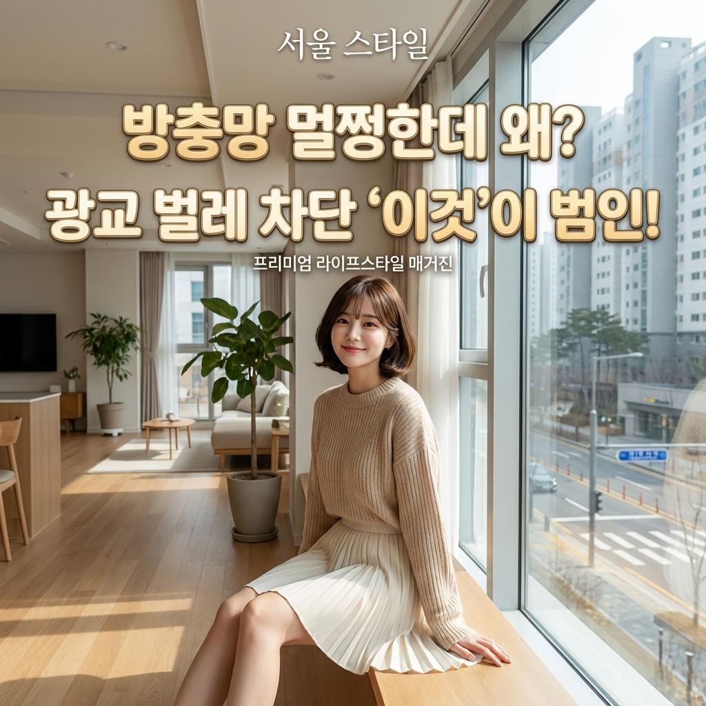 수원 광교 샷시 벌레 차단, 광교 호수공원 근처 아파트 날벌레 습격 막아주는 미세방충망과 틈새 차단 솔루션