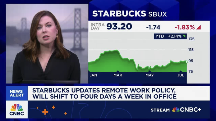 스타벅스 "주4일 출근하거나 회사 떠나거나"