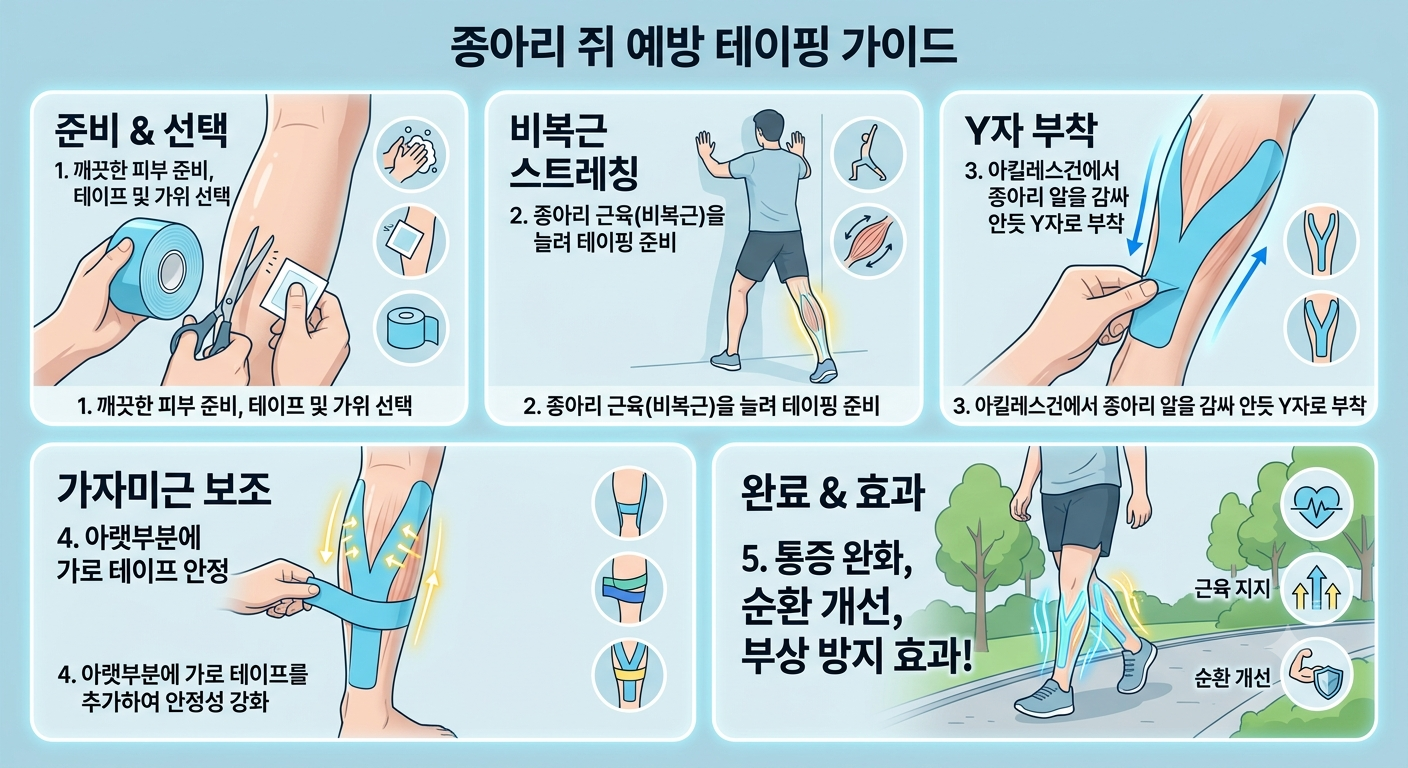 종아리-테이핑