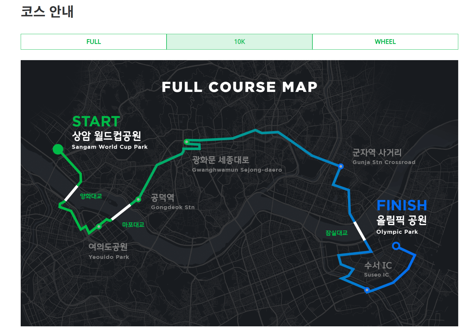 2025 JTBC 서울 마라톤 접수 참가신청 코스