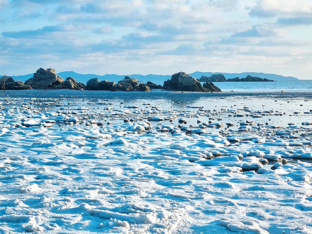 인천 강화도, 석모도 겨울 바다 설경 (민머루 해수욕장, 동막해수욕장)과 해넘이 풍경 (건평항)
