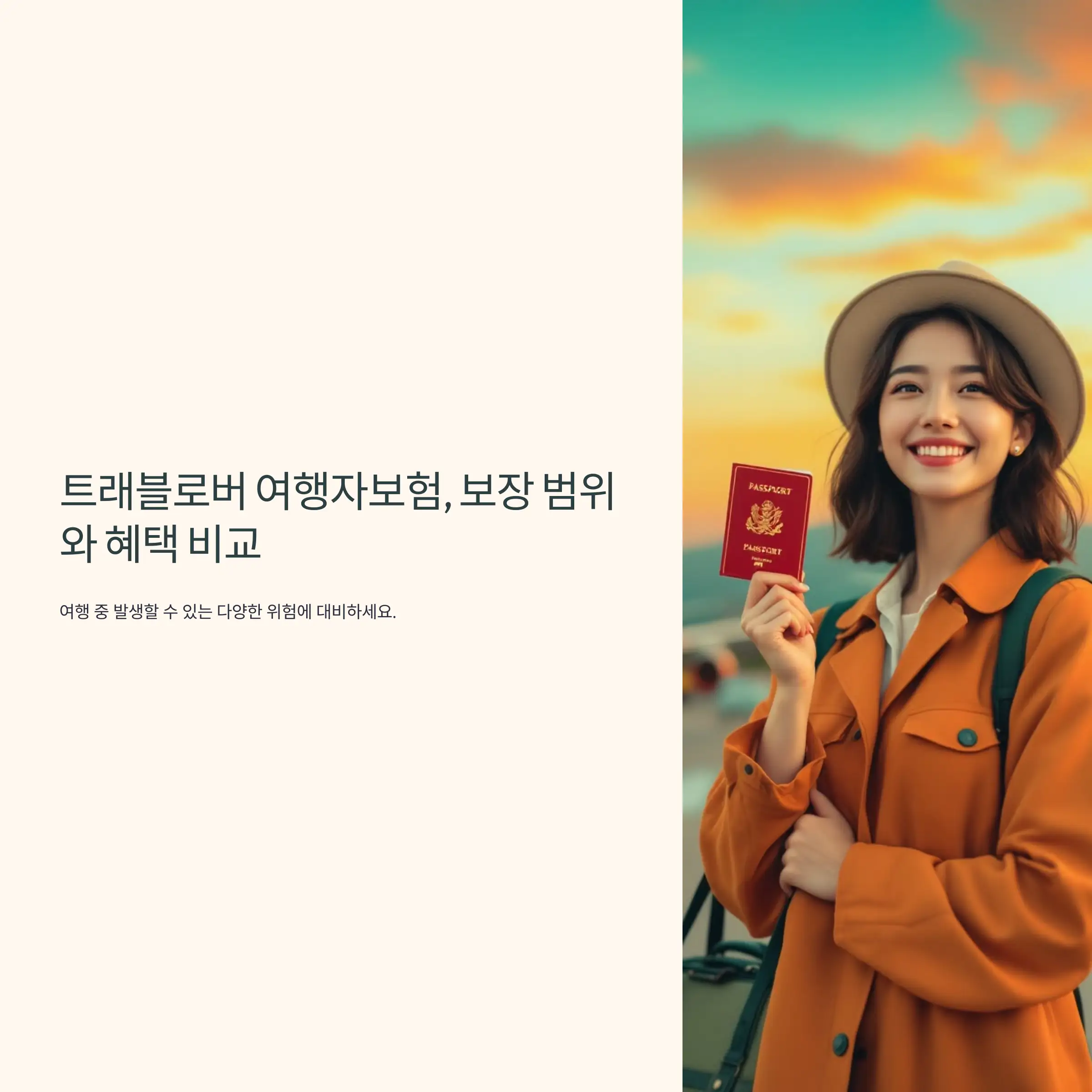 트래블로버 여행자보험 의료비 보장