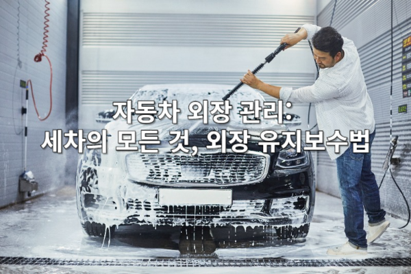 자동차 외장 관리: 세차의 모든 것, 외장 유지보수법