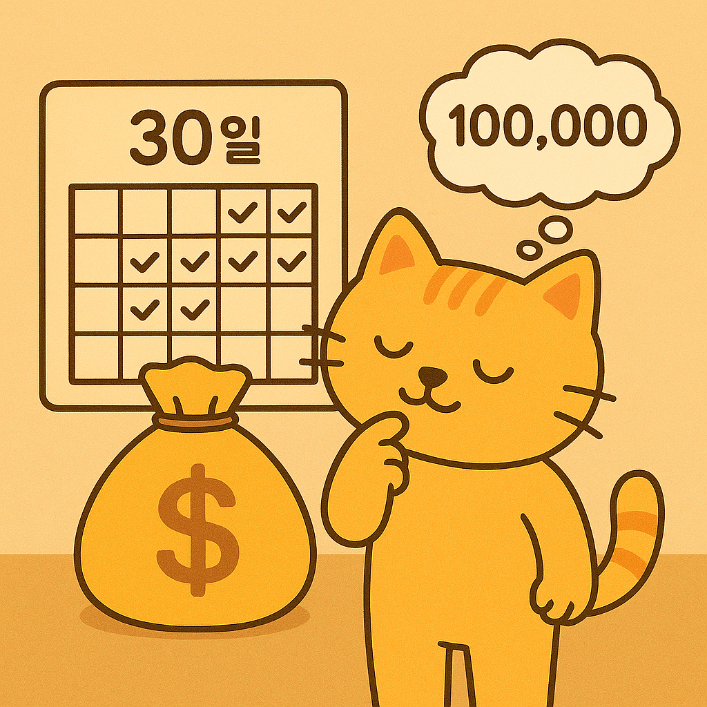 30일 만에 10만 원 모으기 챌린지｜진짜 가능했을까?