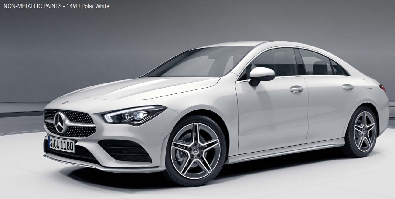Polar White(색상 코드 : 149) 벤츠 CLA Coupe 색상코드 - Polar White(색상 코드 : 149)