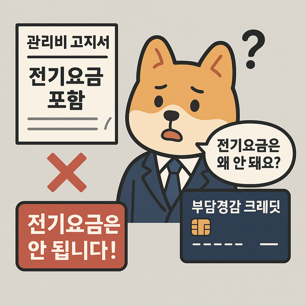 부담경감크레딧 관리비 전기요금