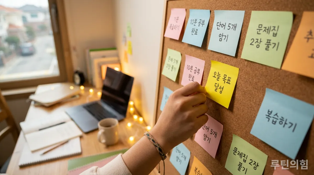 작은 공부 목표들을 달성하며 쌓아가는 성취감