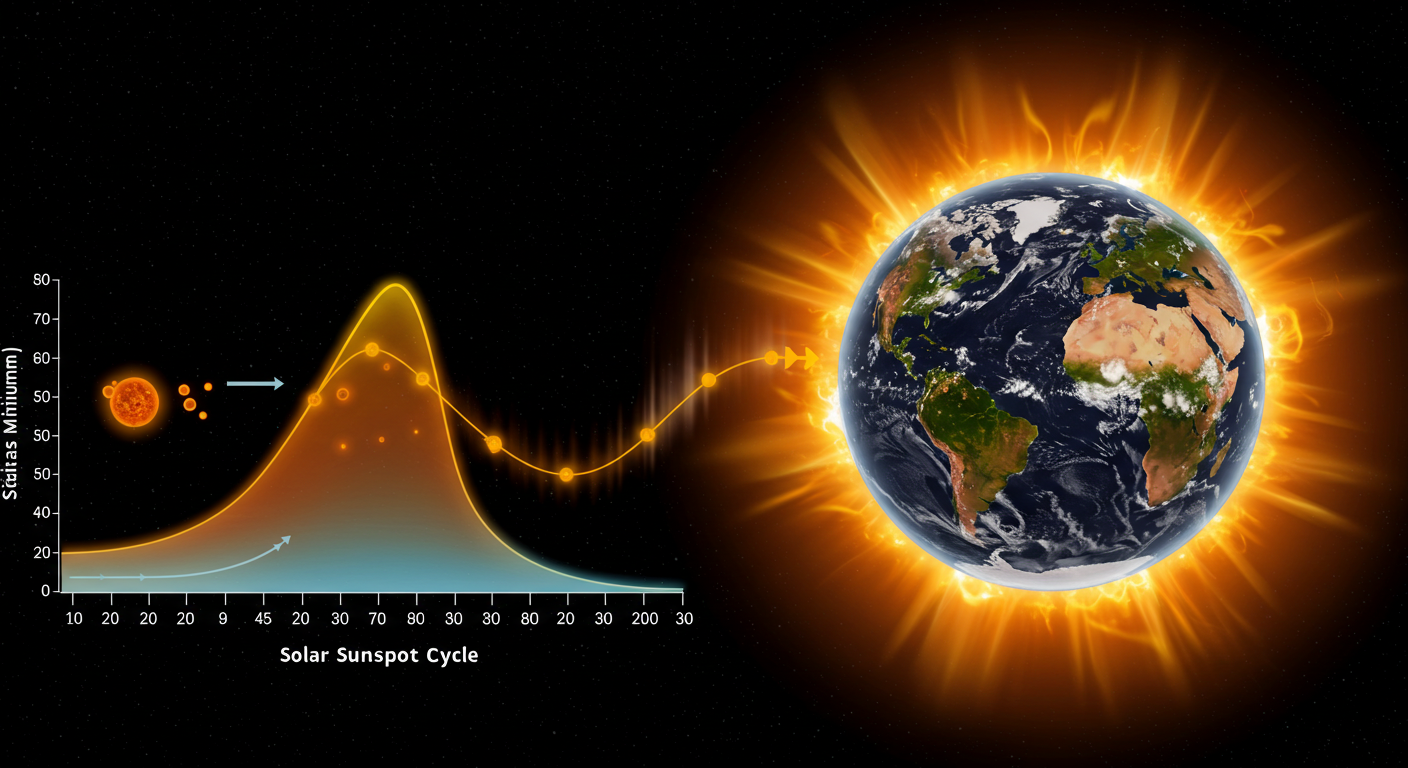 11년마다 반복되는 태양 흑점 주기