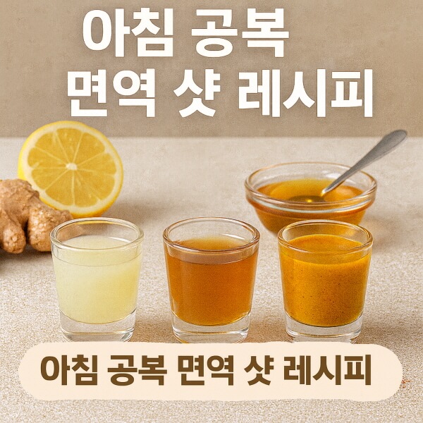 아침 공복에 먹는 면역력 증강 차/gpt