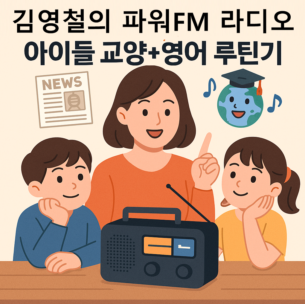 “우리 집 아침 10분, 김영철의 라디오로 아이들 교양+영어 루틴 만들기”