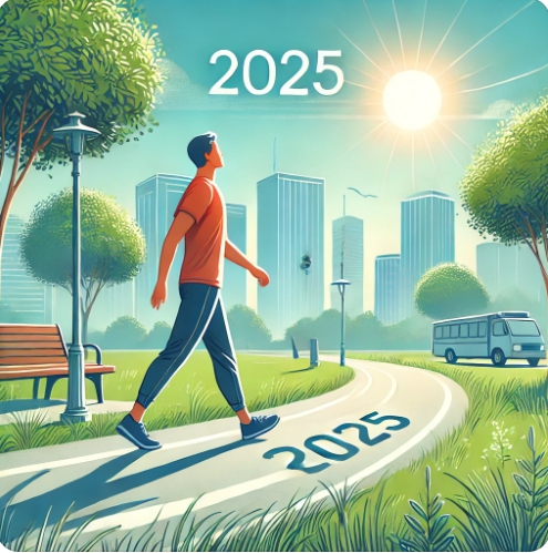 하루 30분 걷기를 하는 이미지