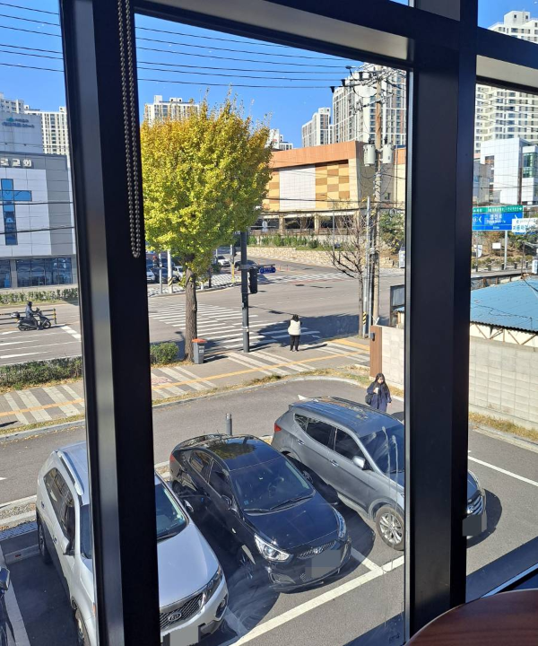 스타벅스 2층에서 바라본 풍경